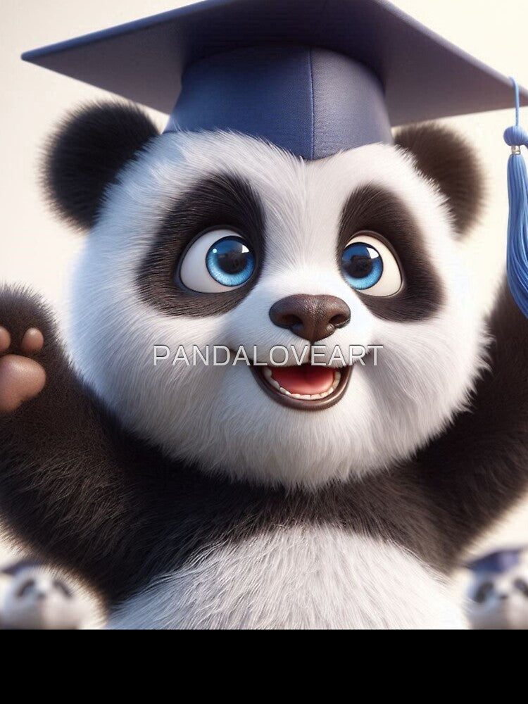 Cute Graduate Panda 3 by PANDALOVEART