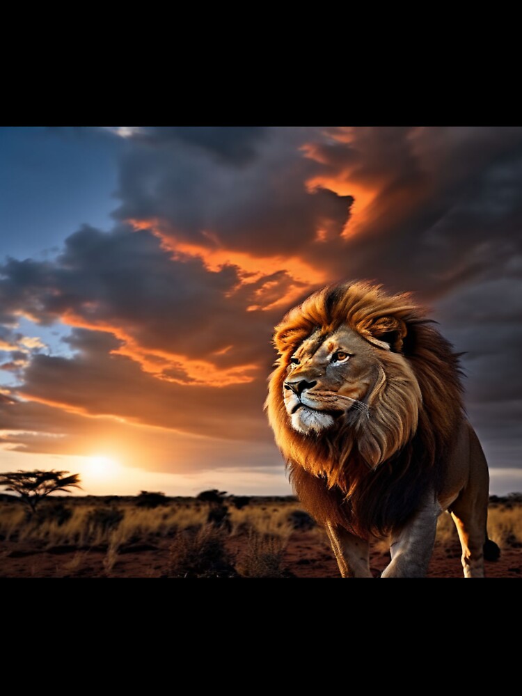 The lion is his territory by Collection de trésors