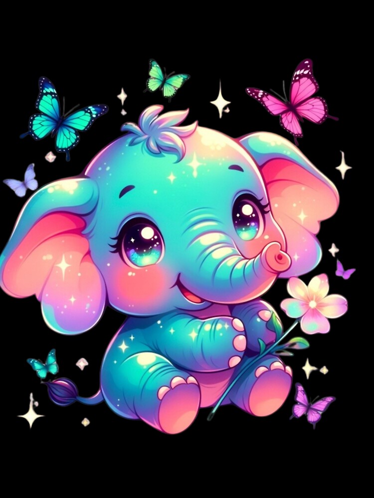 Rainbow Baby Elephant Butterflies by CoquetteLunaCo