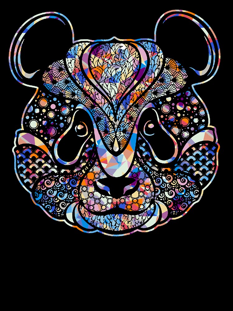 Cool And Awesome Panda Geometric by UnknownArtistt