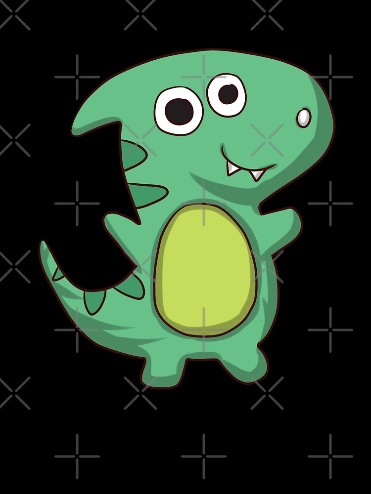 Cute Green Dinosaur For Kids #6 by SalahBlt