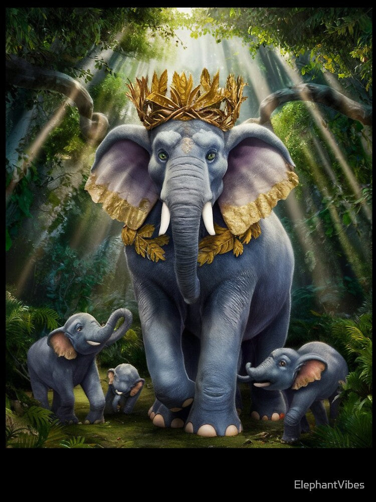 Elephant Portrait. elephant king by ElephantVibes