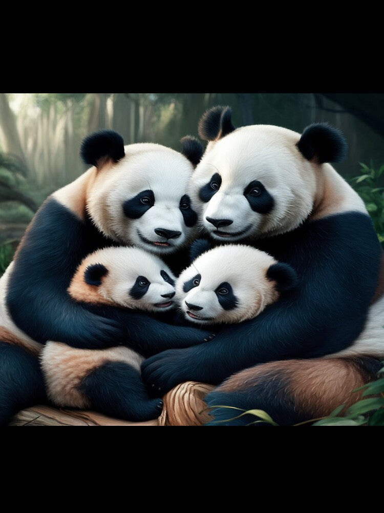 Le Panda en Famille by Collection de trésors