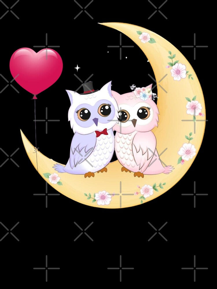 couple cute owl classic tshirt by anandsiva2703