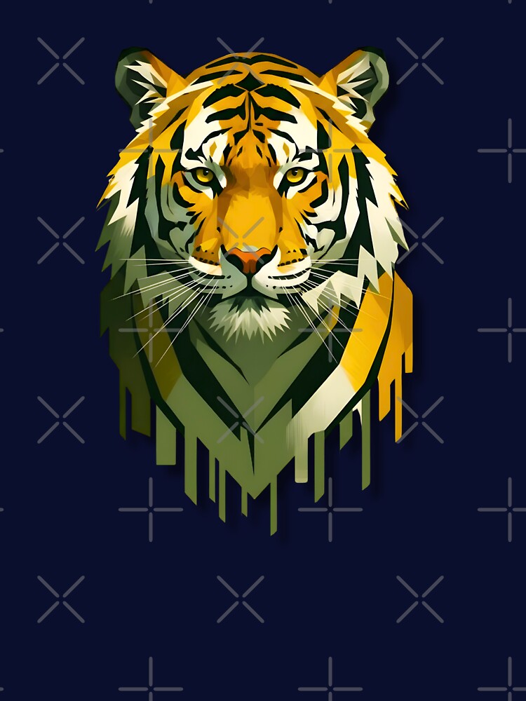 AN ARTISTIC AND GEOMETRIC TIGER by infinitearte