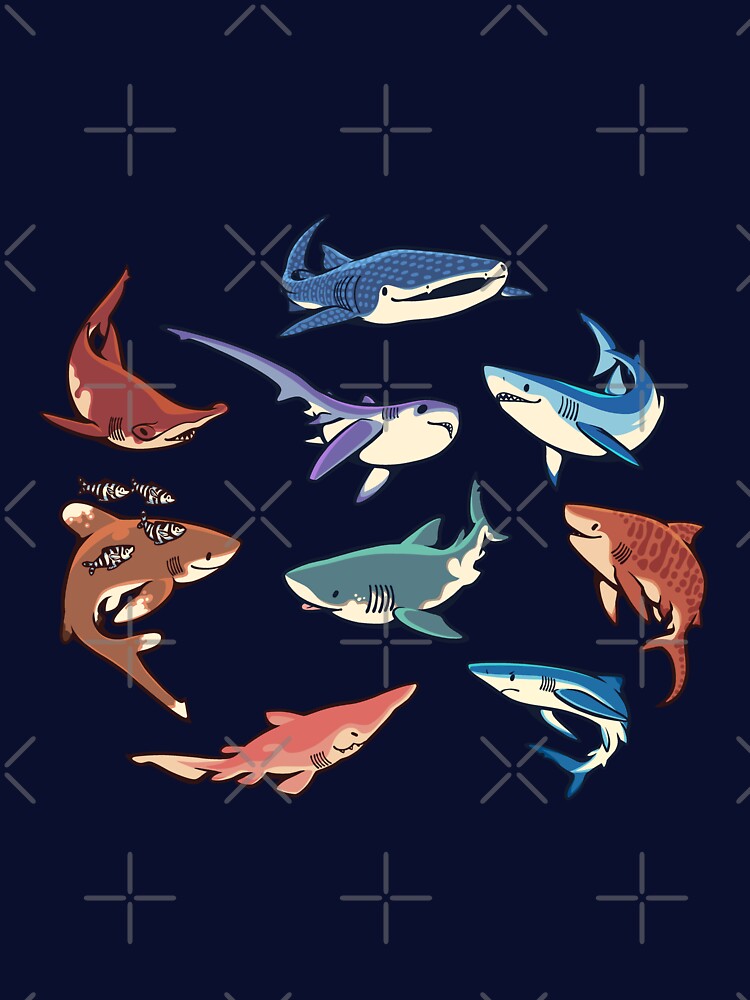 Sharks in the dark blue by Colordrilos