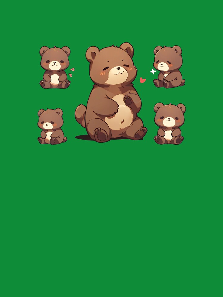 Brown bear sticker by KiraChie