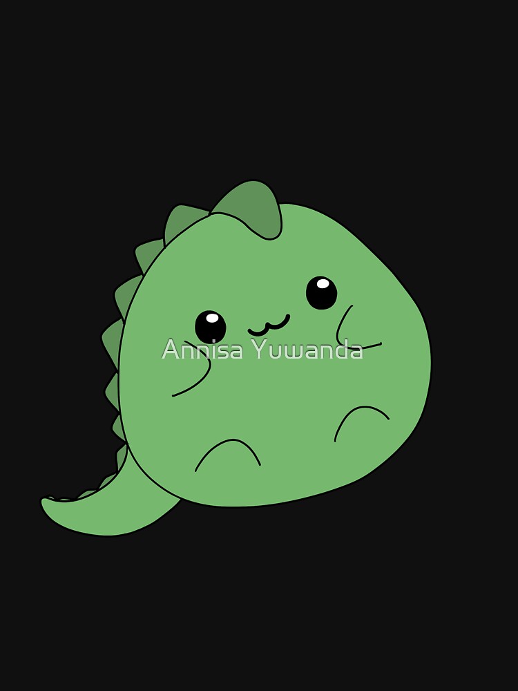 Cute Kawaii Chonky Chibi Funny Dinosaur Lover #1 by Annisa Yuwanda
