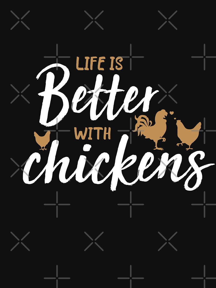 Life Is Better With Chickens (WHITE) by YASIRO ⭐⭐⭐⭐⭐