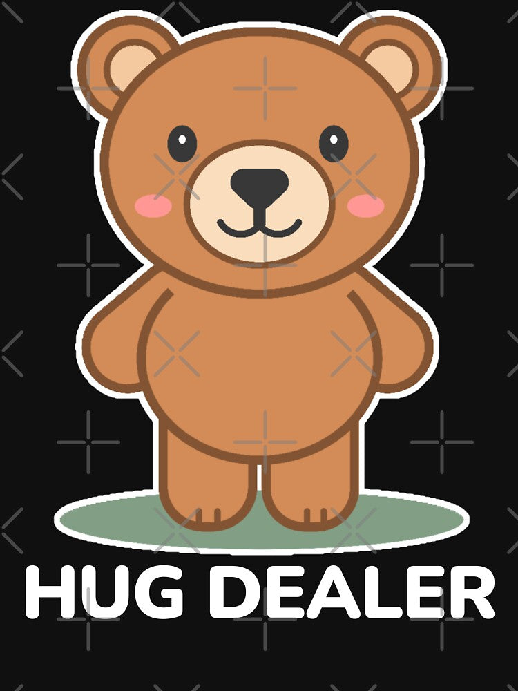 Hug Dealer - Cute Teddy Bear Funny Pun by Shape Snip Studio