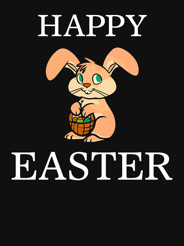 Happy Easter Bunny Rabbit Art Rabbit Print Cute Baby Rabbit Print Pet Rabbit Gift by TeesByDesign