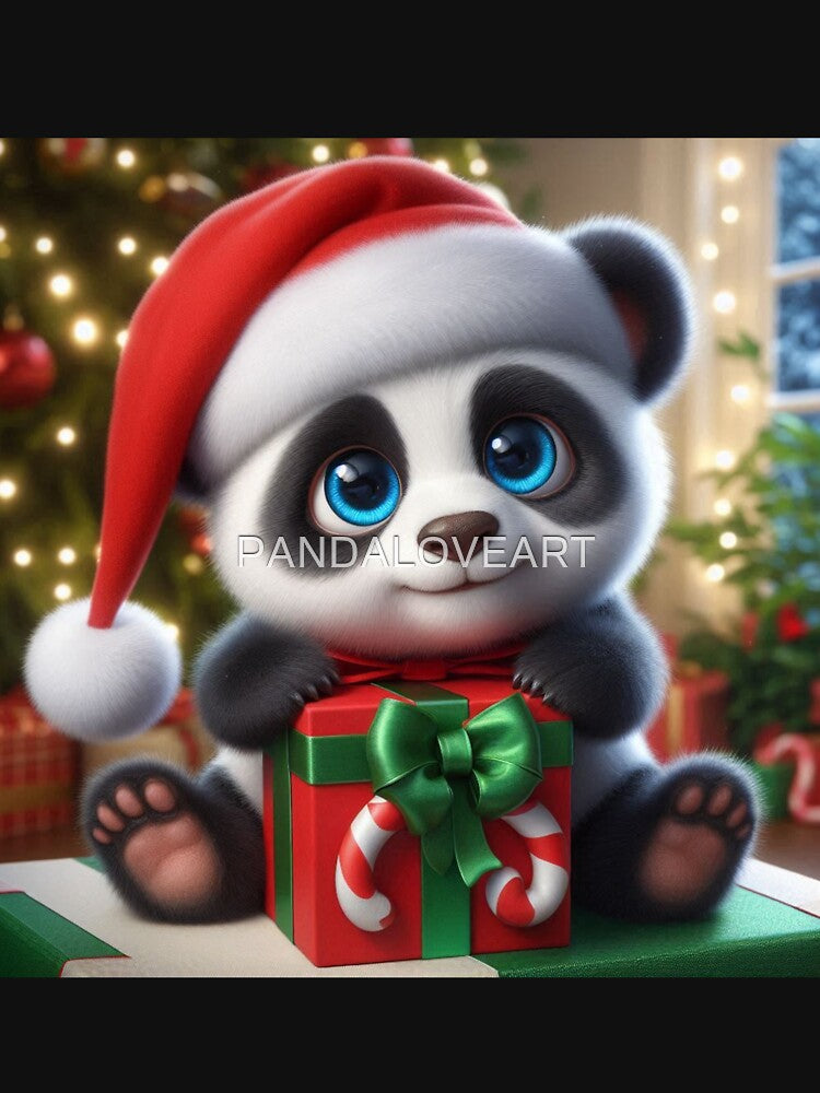 Christmas Panda 1 by PANDALOVEART
