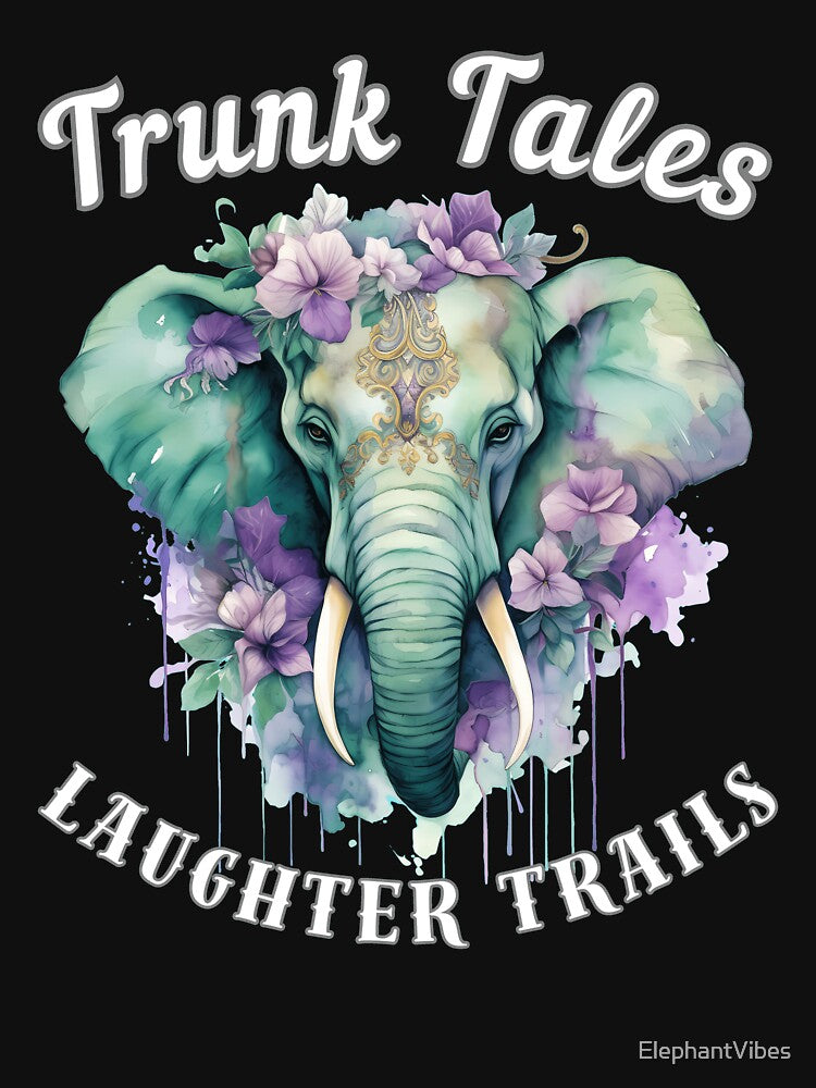 Trunk Tales, Laughter Trails. surreal elephant by ElephantVibes