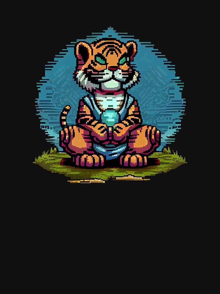 Pixel art Tiger. by Pixelarium