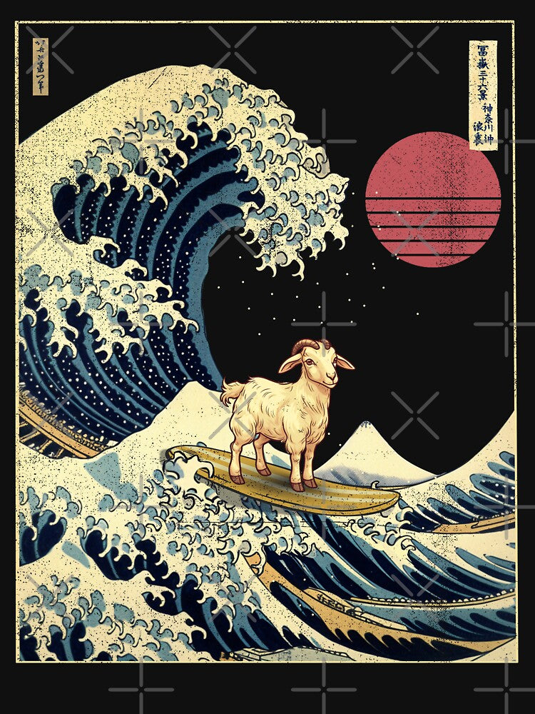 Goat Kanagawa Japanese Surfing Wave by rafaeltto