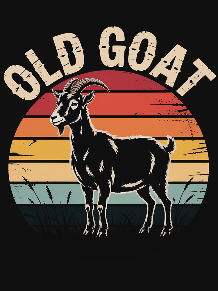 Old Goat I like Goats Goat Lover Theme by HesterFoley