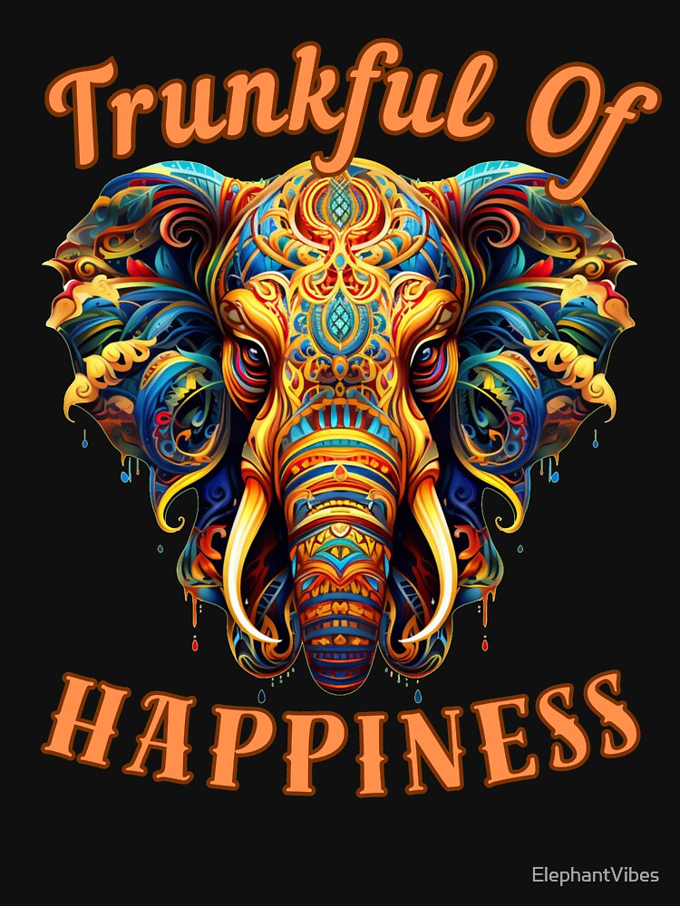 Trunkful Of Happiness Flower elephant by ElephantVibes