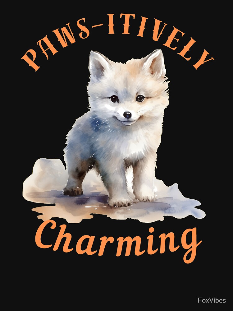 Paws-Itively Charming. fox watercolor by FoxVibes