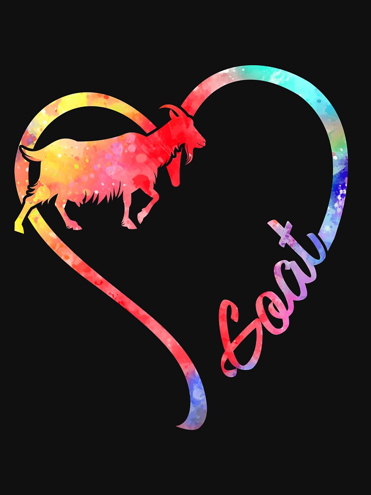 Animal Heart Goat watercolor by Grossjuly