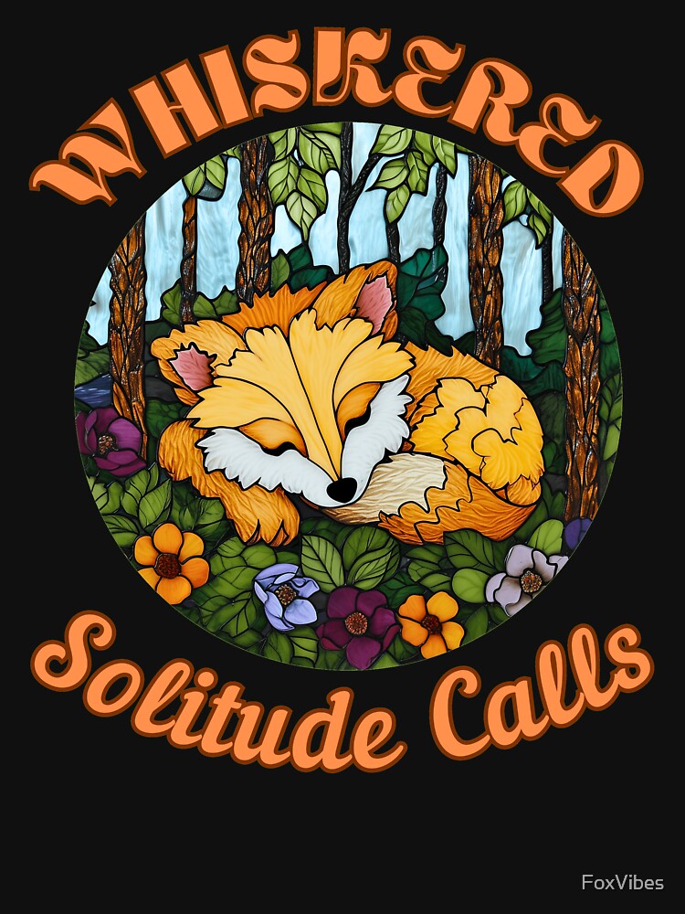 Whiskered Solitude Calls. fox portrait by FoxVibes