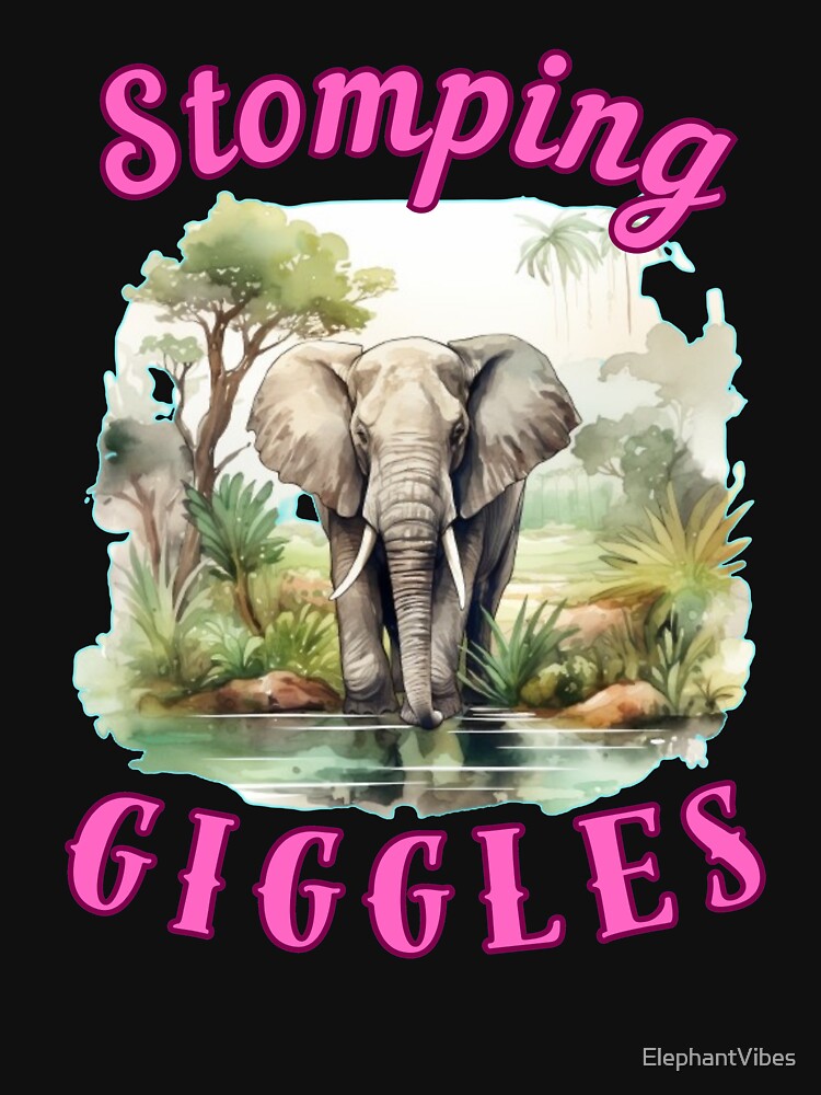 Stomping Giggles. elephant head by ElephantVibes