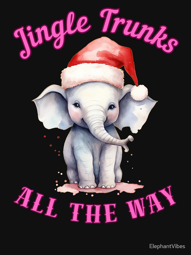Jingle Trunks All The Way. elephant head by ElephantVibes