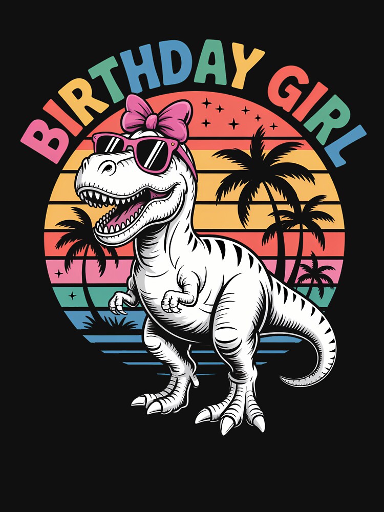Birthday T Rex Dinosaur Family Cute by saresublete