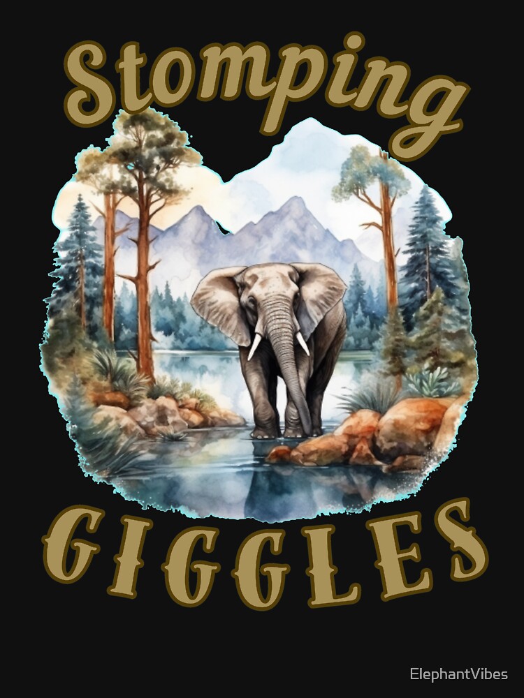 Stomping Giggles. Flower elephant by ElephantVibes