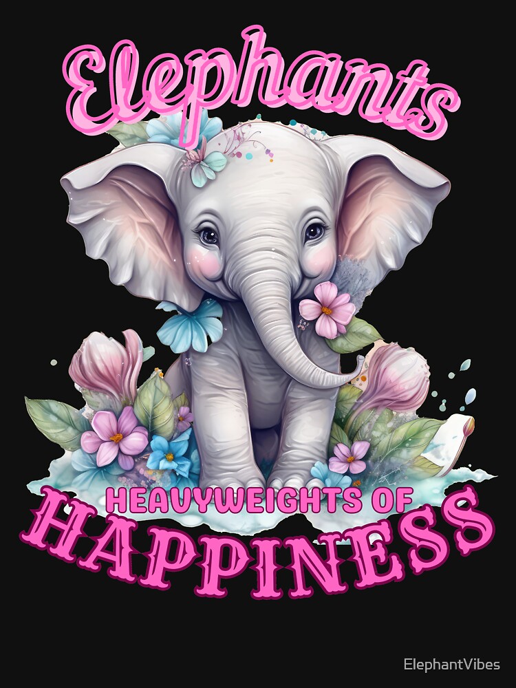 Elephants: Heavyweights of Happiness. elephant head by ElephantVibes