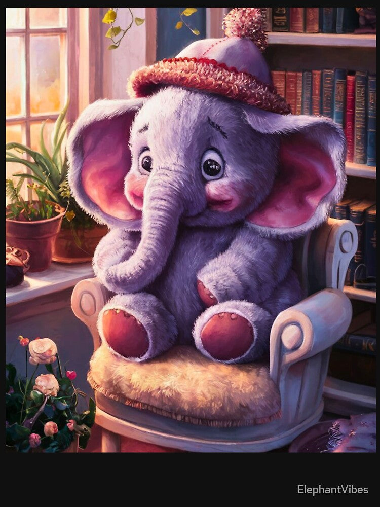 Elephant Portrait. plush elephant by ElephantVibes
