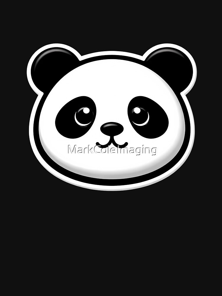 Cute Panda Face by MarkColeImaging