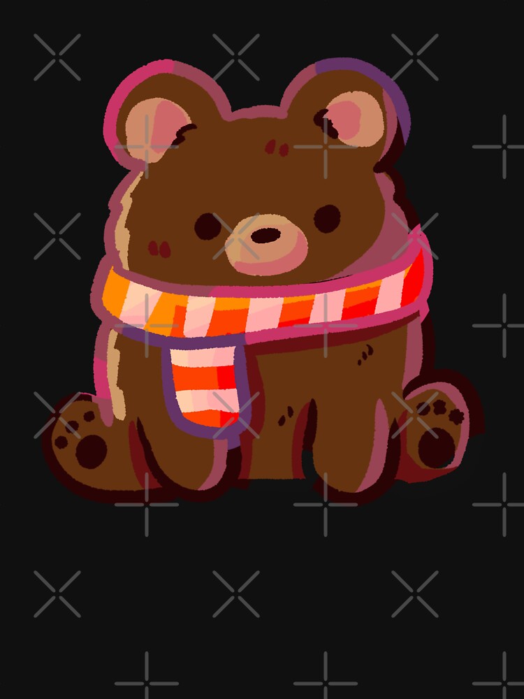 Bear wearing scarf by Artofmayara