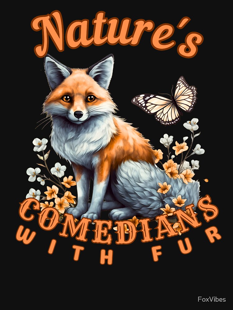 Nature's Comedians With Fur. fox portrait by FoxVibes
