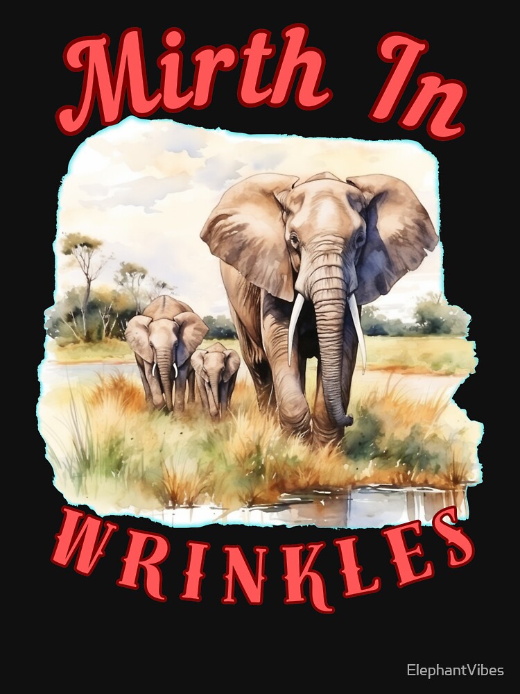 Mirth In Wrinkles. colorful elephant by ElephantVibes