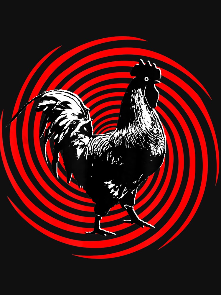 Chicken Hypnotic Trance Spiral Rooster Funny Graphic Animal Lover by MarcelaSoto