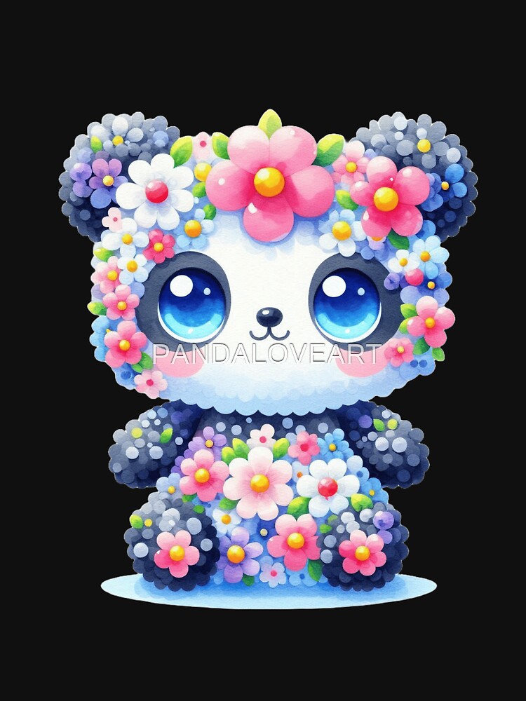 Flower Panda 5 by PANDALOVEART