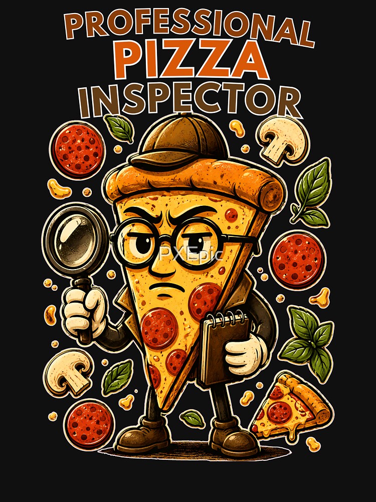 Professional Pizza Inspector Funny Pizza Lover by PXEpic