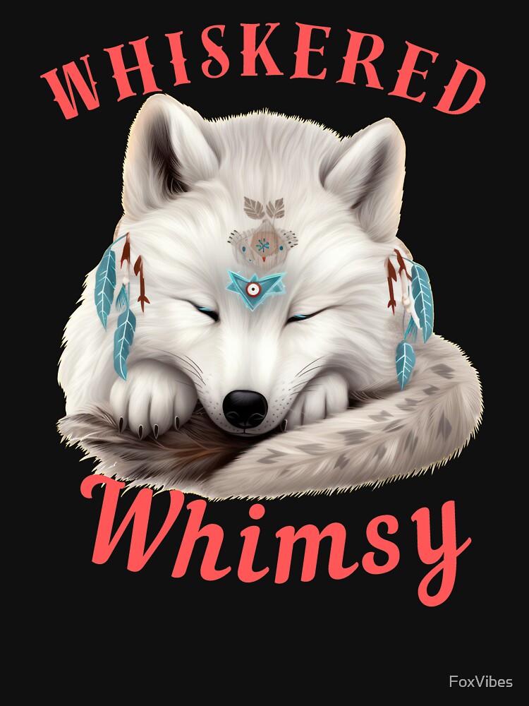Whiskered Whimsy. fox head by FoxVibes