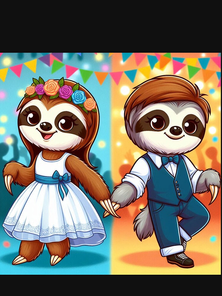 Cool Sloth Couple by Mywaymylife