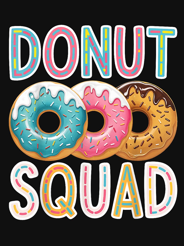 donut squad funny donut lover humor by mariazin