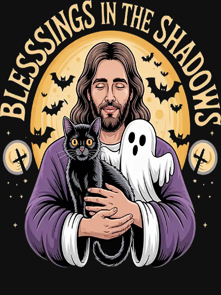 Blessings In The Shadows Embrace The Mystery Halloween Whimsy by NicolaMail