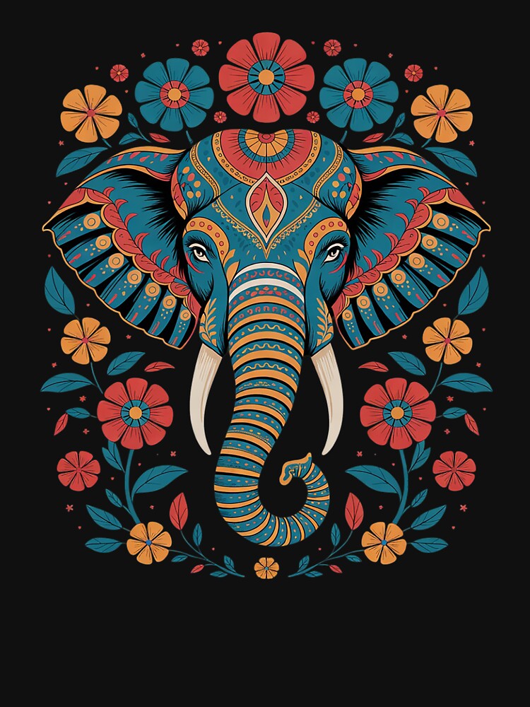 Cute Flower Elephant on summer Floral Elephant1 by angolinnArt