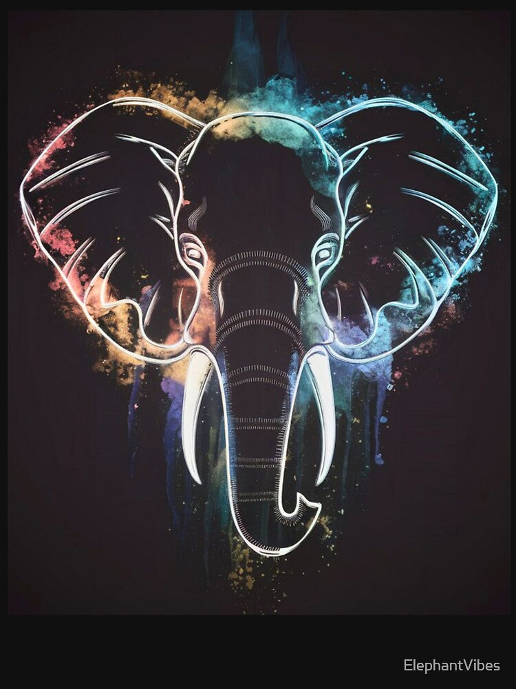Elephant Portrait. celestial elephant by ElephantVibes