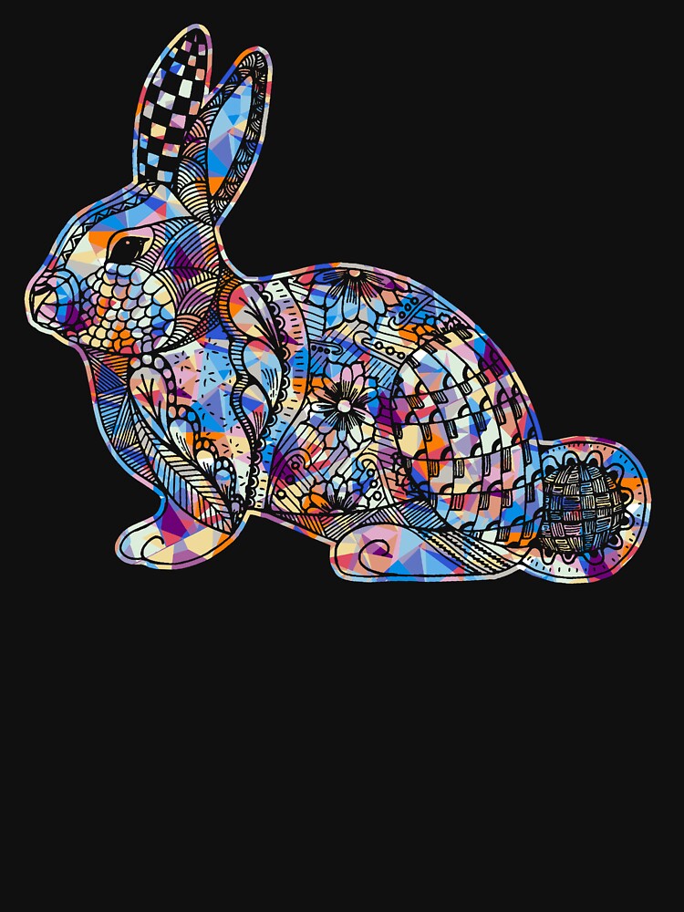 Cool And Awesome Rabbit Geometric by UnknownArtistt