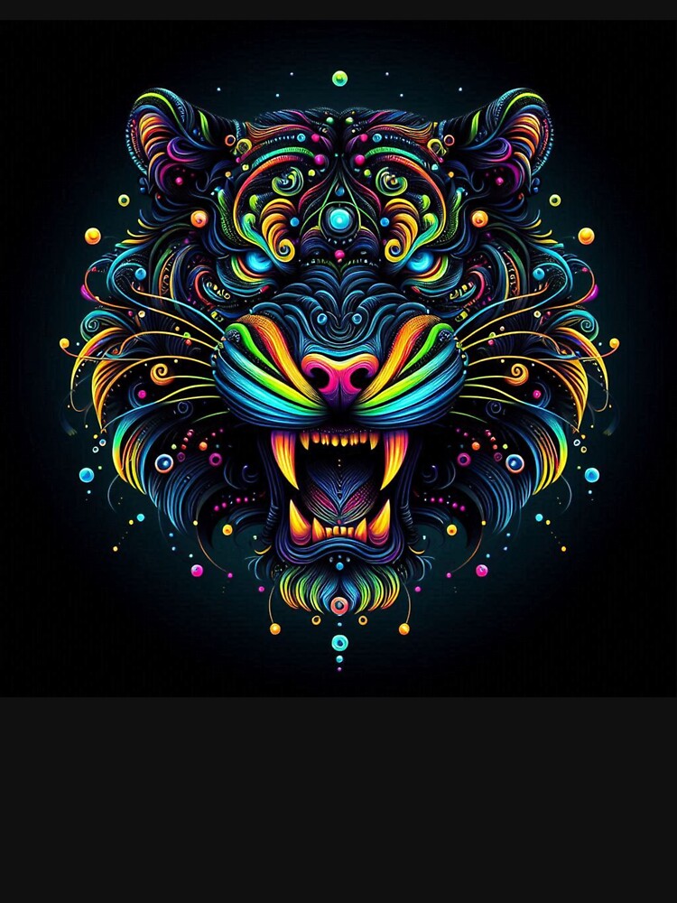 Neon colors with tiger by Dogandesighn