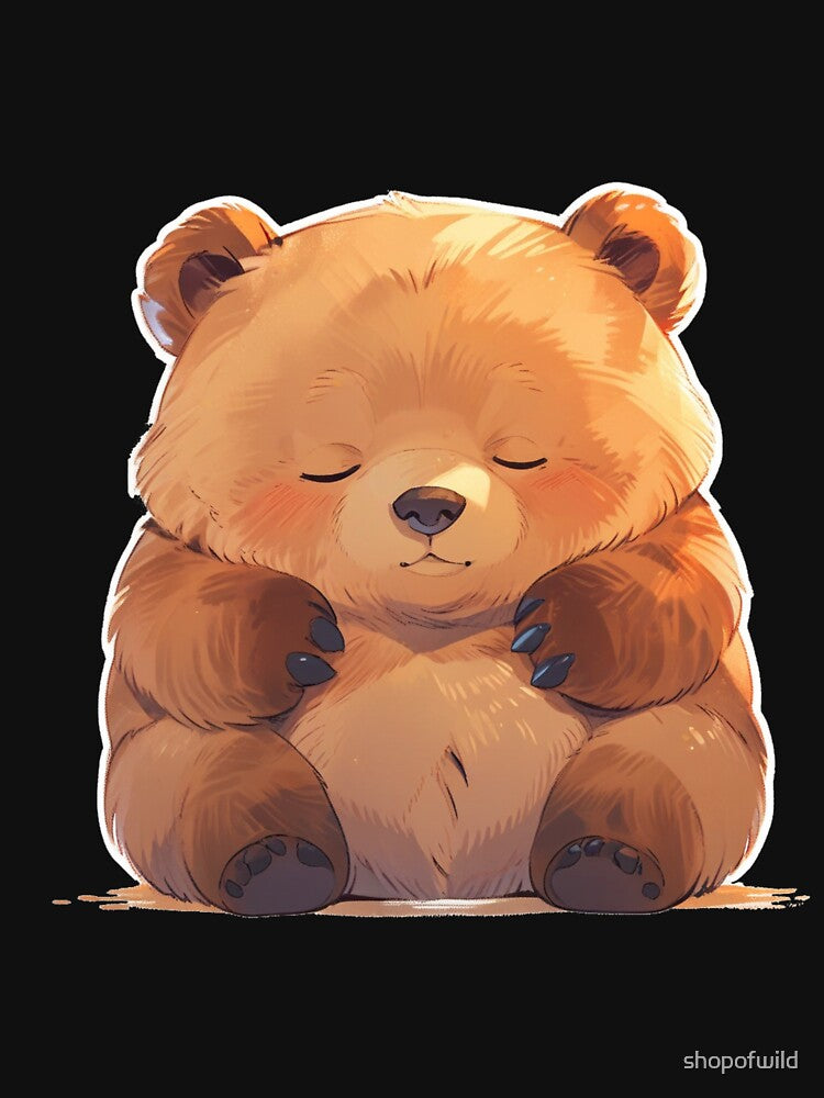 cute bear sticker kwaii by Wildtastic