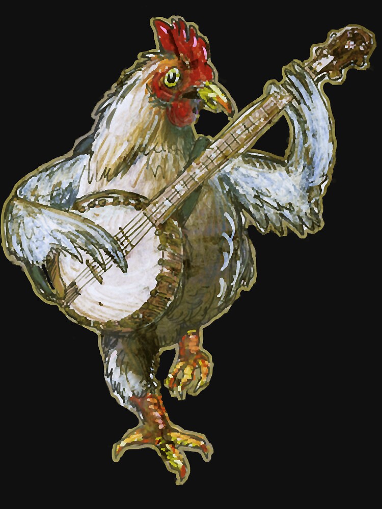 Banjo Playing Chicken by shopBMAC