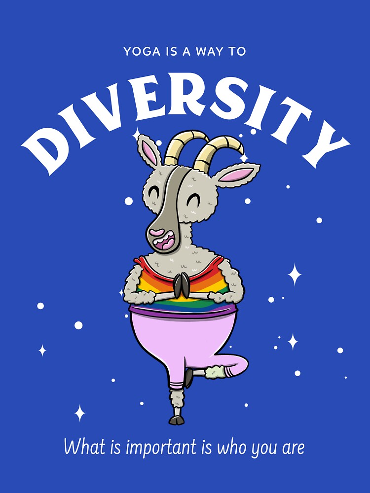 Goat Namaste Yoga lgbtq by ImaginarStore