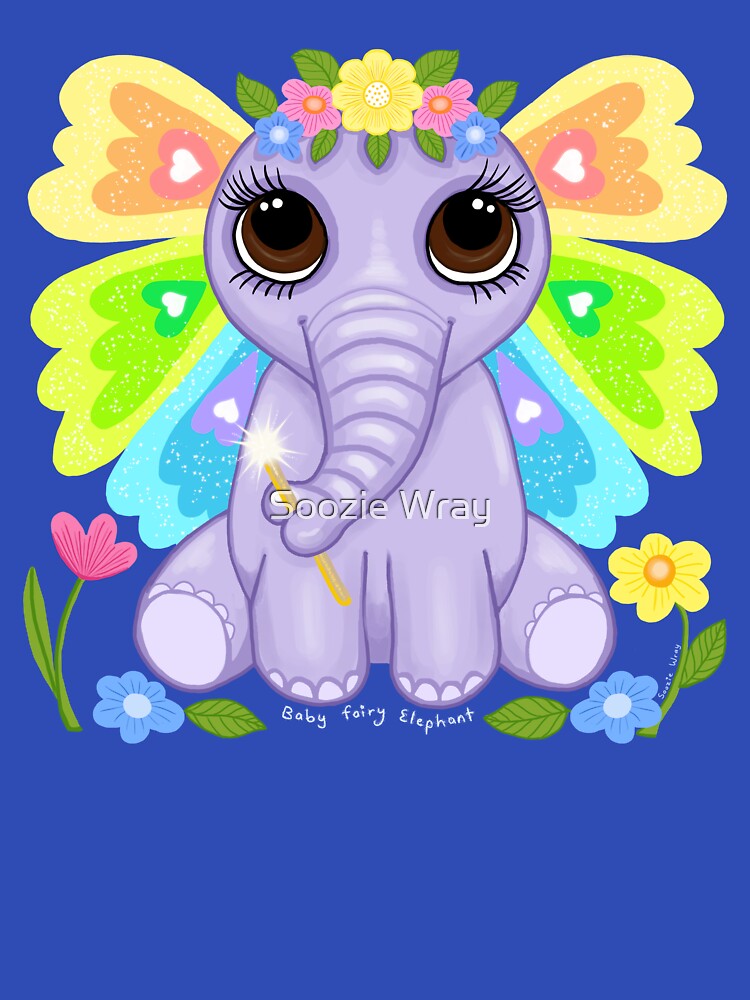 Baby fairy elephant by Soozie Wray