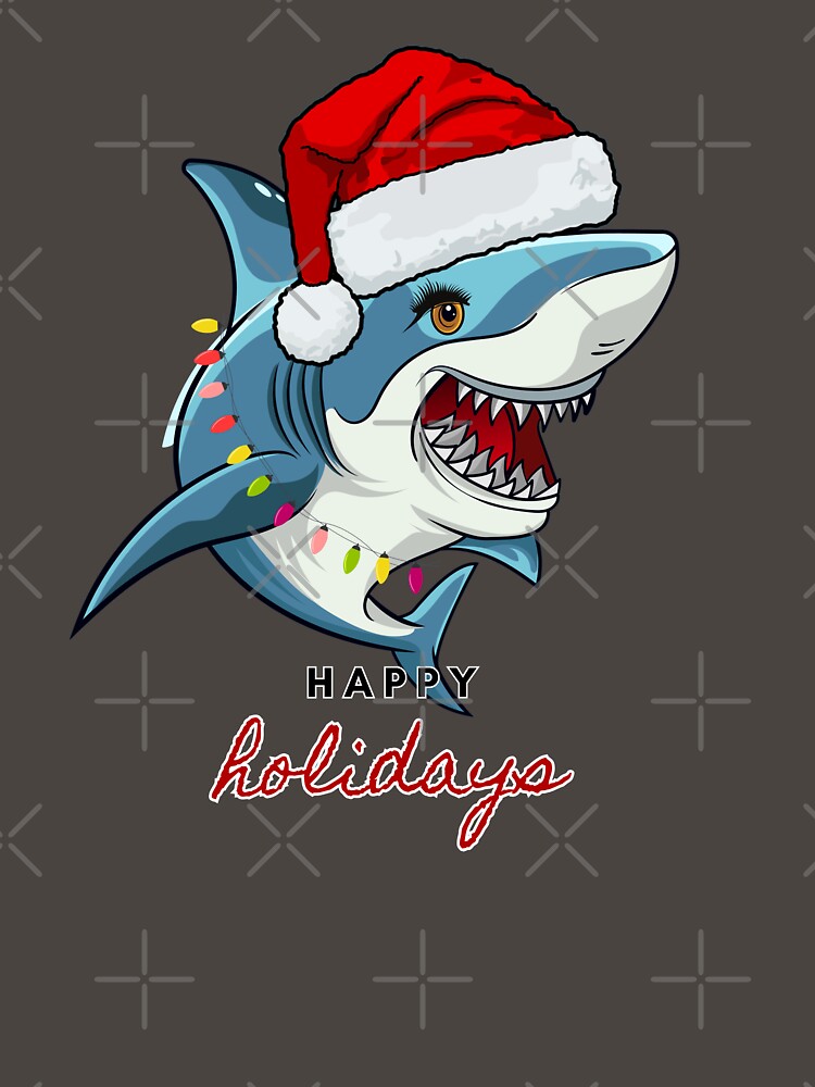 Happy christmas lady shark by InverseArt